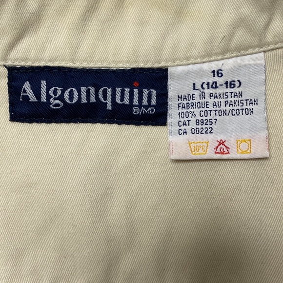 ALGONQUIN 100% COTTON BUTTON UP FIELD VEST! - Picture 10 of 12